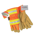 High Visibility Leather Gloves