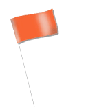 Marking Flags - Wire Staff