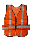 ANSI Class 2 Orange Safety Vests