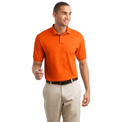 Hanes 054X ComfortBlend EcoSmart Jersey Knit Sport Shirt 054X-Orange