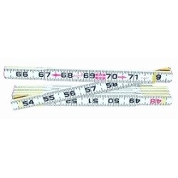 WOOD RULE 6 RED END FLAT READING 066FCT