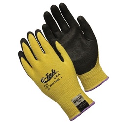 G-Tek Kevlar Gloves with Nitrile Coated Palm and Fingers, 13G, Medium Weight 09-K1660