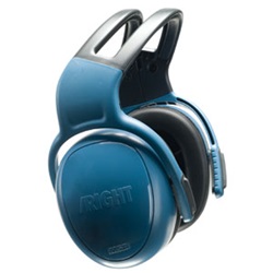 MSA left/Right 25dB Headband Style Earmuffs - Blue 10087426MSA