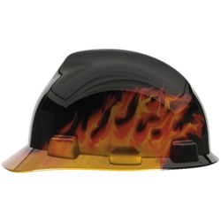 MSA Fas-Trac Suspension Hard Hat- Black Fire 10092015MSA