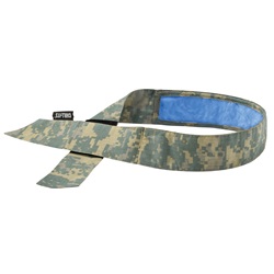 Ergodyne Chill-Its 6705CT Cooling Bandana with Towel & Velcro Closure - Camo ERGO-6705CT-Camo