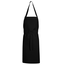 Chef Designs Twill Standard Bib Apron Black 1430BK