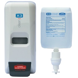 X3 Clean Starter Kit- 1 Manual Dispenser with Refill 183-10101