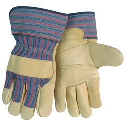 MCR Safety Economy Patch Palm Grain Cowhide Leather Palm Glove 1931L