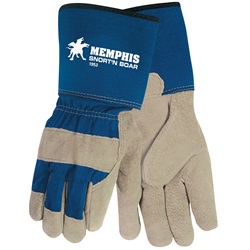 MCR Safety Snort-N-Boar Premium Pigskin Leather Palm with 4.5 inch Gauntlet Cuff Glove 1953