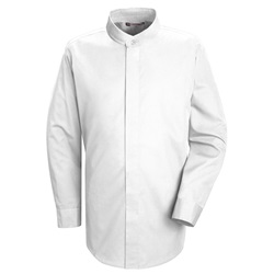 Linden Grey Banded Collar Summit Shirt White 1P30WH