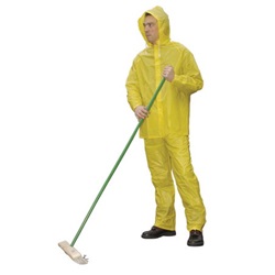 Falcon Value Rainsuit with Jacket, .10MM PVC, Elastic Waist Pant Yellow 201-100-Yellow