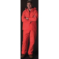 Falcon Premium 3- Piece Rainsuit with Jacket, .35MM PVC Hi-Vis Orange 201-360-OR