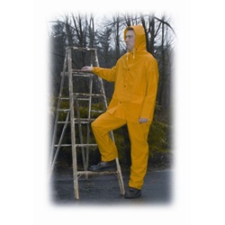 Falcon Premium 3- Piece Rainsuit with Jacket, .35MM PVC in Yellow 201-370-Yellow