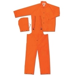 MCR Safety Classic Fluorescent Orange 3 Piece Rain Suit 2013