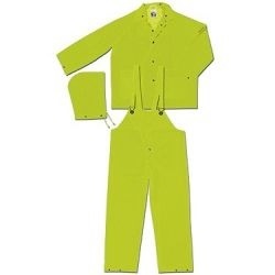 MCR Safety Classic Lime Green 3 Piece Rain Suit 2083