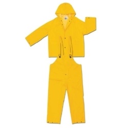 MCR Safety Classic Yellow 2 Piece Rain Suit with Zipper 2202