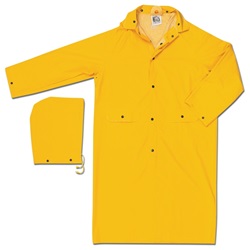 MCR Safety Yellow Knee Length Rain Coat 230C