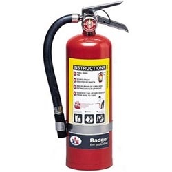 Badger 5 lb Dry Chemical Fire Extinguisher ABC Extra w/ Wall Hook 23390B