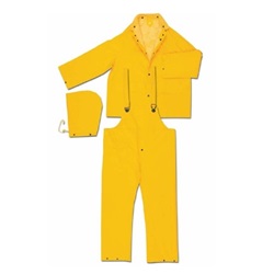 MCR Safety 3 Piece Yellow Rain Suit 2403