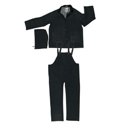 MCR Safety 3 Piece Black Rain Suit 2473