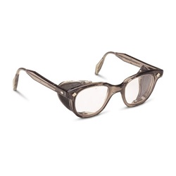 Bouton 5900 Traditonal Safety Glasses - Smoke Frame - Clear Anti-fog Lens 249-5907-400