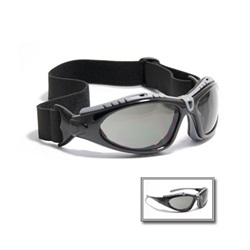 Bouton Fuselage Safety Goggles - Gray Frame - Gray Anti-fog Lens 250-50-0421