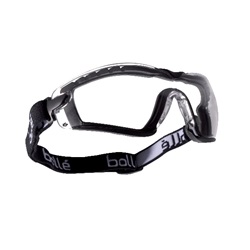 Bolle Cobra Dust Goggles - Black Temples - Clear Anti-Fog Lens 254-CB-40091