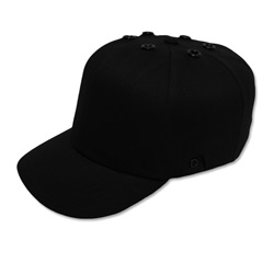 JSP ABG100 Top Cap High Profile Baseball Bump Cap - Black 282-ABG100-11