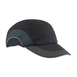 JSP ABR170 HardCap A1+ Baseball Bump Cap - Standard Brim - Black 282-ABR170-11
