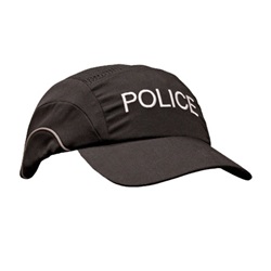 JSP HardCap A1+ POLICE Baseball Style Bump Cap - Black 282-ABR170-11-POLICE