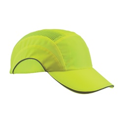 JSP ABR170 HardCap A1+ Baseball Bump Cap - Standard Brim - Hi-Viz Yellow 282-ABR170-LY