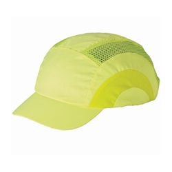 JSP HardCap A1+ Bump Cap - Baseball Cap Style - Hi-Vis Yellow 282-ABR170-LY