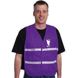 PIP 300-2501 Cotton/Polyester Non-ANSI Incident Command Vest - Purple 300-2501