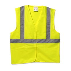 ANSI Class 2 Economy Full Mesh Safety Vest with Velcro Closure - Lime 302-MVGLY