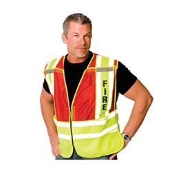 ANSI 207-2006 Class 2 Public Safety Vest - Fire 302-PSV-RED