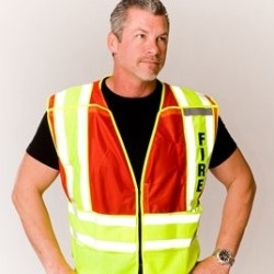ANSI 207-2006 Class 2 Public Safety Vest - Fire 302-PSV-RED