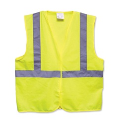 ANSI Class 2 Economy Solid Safety Vest with Velcro Closure - Lime 302-WCENGLY