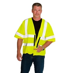 ANSI Class 3 Flame Retardant Solid Vest 305-HSSVFRLY
