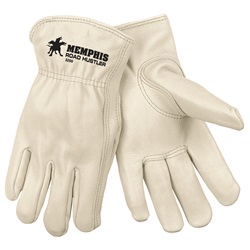 Memphis 3200 Road Hustler Premium Grade Grain Cowhide Leather Drivers Gloves - Tan MEM-3200