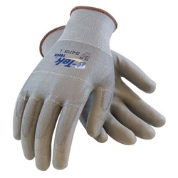 G-Tek Touch Work Gloves - Coated Palms - 13 Gauge - Gray 33-GT125