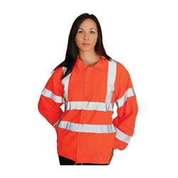ANSI Class 3 Classic Polyester Wind Breaker Hi-Vis Orange 333-WBOR