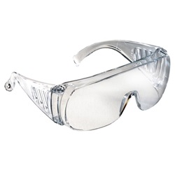 Radians Chief OTG Safety Glasses - Clear Frame - Clear Lens 360-C