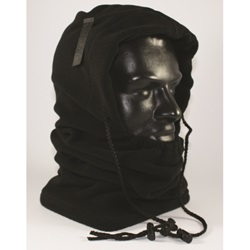 Fleece Winter Helmet - Hard Hat Liner, 3 in 1 Adjustable Design, One Size Fits Most - Black 364-1170