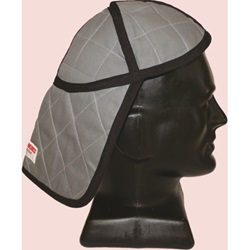 Cool Medics Hard Hat Liner with Neck Shade, Fire Resistant, Unisex One Size Gray 396-M1340UFR-GRE