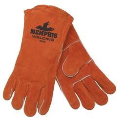 Memphis 4300 Red Ram Premium Select Shoulder Cow Leather - Welder Gloves - Brown 4300