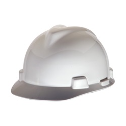 MSA V-Gard Hard Hat with Ratchet Suspension- White 475358MSA