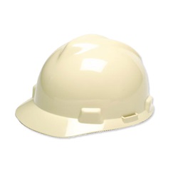MSA Staz-On Suspension Hard Hat- Light Buff 478237MSA