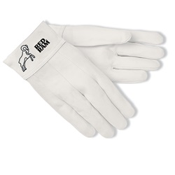 Memphis 4907 Red Ram Premium Grain Goatskin Leather - MIG/TIG Welders Gloves - White 4907