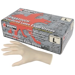 Memphis Latex Disposable, Medical Grade, Powdered Gloves 5050