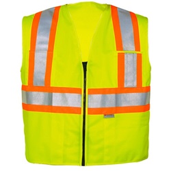 OK-1 ANSI Class 2 Solid Lime Surveyors Vest 5050503